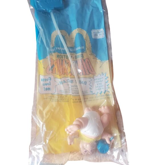 1992 McDonalds Dinosaurs Baby Sinclair Dino Motion Action Figure New in Package - Picture 2 of 2